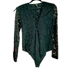 Forever 21 lace bodysuit SZ large whimsigoth